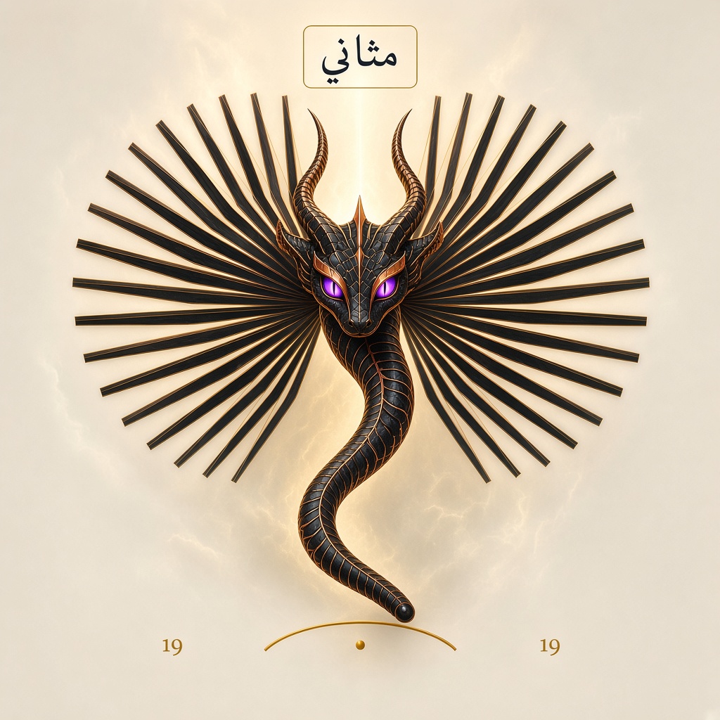 Mesânî yılan — obsidyen: asa yığını yutar
